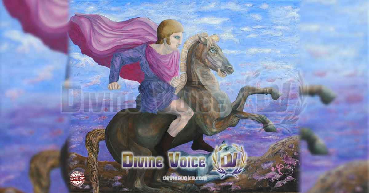 ALEXANDER THE GREAT - VISION PAINTING AND CHANNELED TEXT.