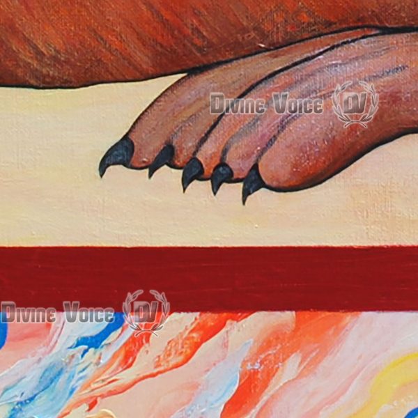 Griffin. Channeled vision painting from Devine voice . Melina Papadopoulou.