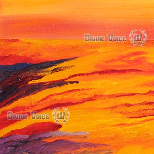 Sunset paintings transcendent light divine voice.