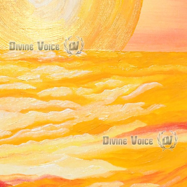 Sunset paintings transcendent light divine voice.